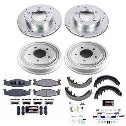 PowerStop Z23 Evolution Sport Disc and Drum Brake Upgrade Kits for 1994-1996 BRONCO - K15461DK