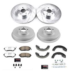 PowerStop Z26 Street Warrior Disc and Drum Brake Upgrade Kits for 2003-2008 FORESTER - K15467DK-26