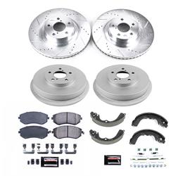 PowerStop Z23 Evolution Sport Disc and Drum Brake Upgrade Kits for 2003-2008 FORESTER - K15467DK