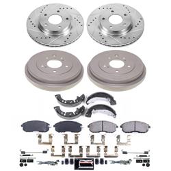 PowerStop Z23 Evolution Sport Disc and Drum Brake Upgrade Kits for 2013-2019 SENTRA - K15493DK