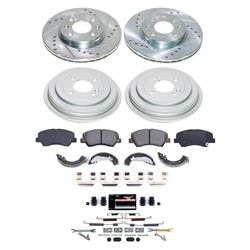 PowerStop Z23 Evolution Sport Disc and Drum Brake Upgrade Kits for 2013-2017 ACCENT - K15494DK