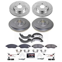 PowerStop Z23 Evolution Sport Disc and Drum Brake Upgrade Kits for 2012-2019 VERSA, 2014-2019 VERSA NOTE - K15495DK