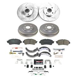 PowerStop Z23 Evolution Sport Disc and Drum Brake Upgrade Kits for 2016 IA, 2019-2020 YARIS, 2017-2018 YARIS IA - K15498DK