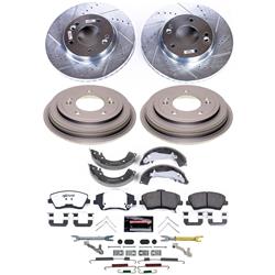 PowerStop Z23 Evolution Sport Disc and Drum Brake Upgrade Kits for 2018-2022 ACCENT, 2018-2021 RIO - K15502DK