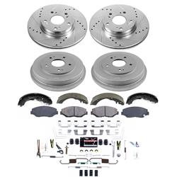 PowerStop Z23 Evolution Sport Disc and Drum Brake Upgrade Kits for 2013-2014 FIT - K15541DK
