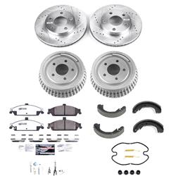 PowerStop Z26 Street Warrior Disc and Drum Brake Upgrade Kits for 2004-2005 CLASSIC, 1997-2005 MALIBU - K15542DK-26
