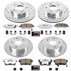 PowerStop Z26 Street Warrior Brake Upgrade Kits for 2004-2005 CIVIC, 2002-2006 RSX - K2387-26