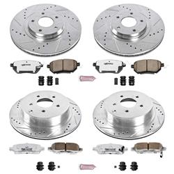 PowerStop Z26 Street Warrior Brake Upgrade Kits for 2003-2005 FX35, FX45, 2003-2011 MURANO - K2767-26
