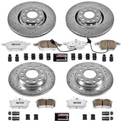 PowerStop Z26 Street Warrior Brake Upgrade Kits for 2002-2006 A4, A4 QUATTRO - K2777-26