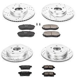 PowerStop Z23 Evolution Sport Brake Upgrade Kits for 2007-2009 EDGE, 2007-2008 MKX - K2830