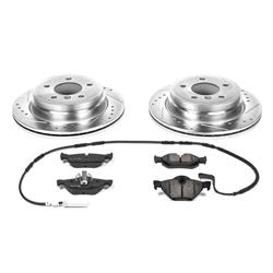 Power Stop K4103 Front /& Rear Brake Kit with Drilled//Slotted Brake Rotors and Z23 Evolution Ceramic Brake Pads