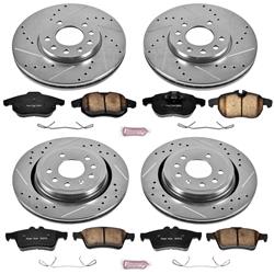 PowerStop Z23 Evolution Sport Brake Upgrade Kits for 2003-2011 9-3 - K4054