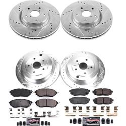 PowerStop Z23 Evolution Sport Brake Upgrade Kits for 2006-2007 B9 TRIBECA, 2008-2014 TRIBECA - K4088