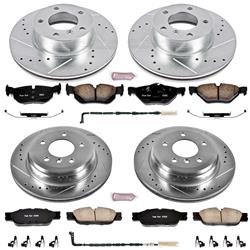 PowerStop Z23 Evolution Sport Brake Upgrade Kits for 2007 328I, 328XI - K4103