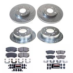 PowerStop Z23 Evolution Sport Brake Upgrade Kits for 2002-2006 OPTIMA, 2003-2005 SONATA - K4445