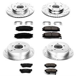 PowerStop Z23 Evolution Sport Brake Upgrade Kits for 2001-2004 SANTA FE - K4447