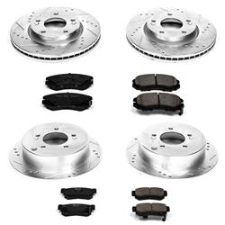 PowerStop Z23 Evolution Sport Brake Upgrade Kits for 2005-2010 SPORTAGE, 2005-2009 TUCSON - K4448