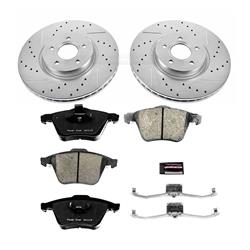 PowerStop Z23 Evolution Sport Brake Upgrade Kits for 2006-2013 C70, 2004-2011 S40, 2005-2011 V50 - K5430