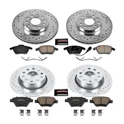 PowerStop Z23 Evolution Sport Brake Upgrade Kits for 2010-2014 JETTA, GOLF, 2012 BEETLE - K5747