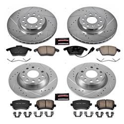 PowerStop Z23 Evolution Sport Brake Upgrade Kits for 2007-2009 EOS, 2010 PASSAT - K5798