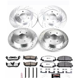 K211-36 Powerstop 2-Wheel Set Brake Disc and Pad Kits Front New for Nissan Titan