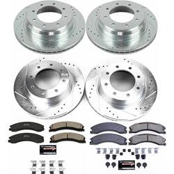 PowerStop Z23 Evolution Sport Brake Upgrade Kits for 2012-2021 NV1500, NV2500, NV3500 - K6519