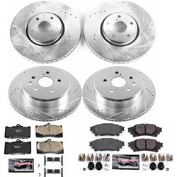 PowerStop Z23 Evolution Sport Brake Upgrade Kits for 2016-2017 IS200T, 2018-2020 IS300, 2014-2020 IS350 - K6929