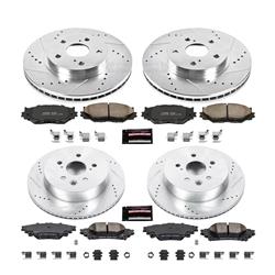 PowerStop Z23 Evolution Sport Brake Upgrade Kits for 2014-2015 IS250 - K6987