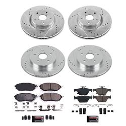 PowerStop Z23 Evolution Sport Brake Upgrade Kits for 2015-2019 LEGACY, OUTBACK, 2016-2021 WRX - K7028