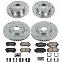 PowerStop Z23 Evolution Sport Brake Upgrade Kits for 2014-2016 CADENZA, 2015 SONATA, 2015-2017 TUCSON - K7113