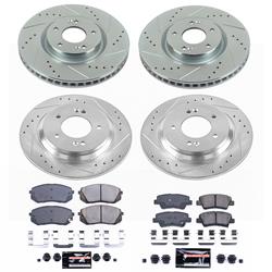 PowerStop Z23 Evolution Sport Brake Upgrade Kits for 2014-2016 CADENZA, 2015 SONATA - K7114