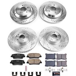 PowerStop Z23 Evolution Sport Brake Upgrade Kits for 2012-2016 EQUUS, 2015-2017 K900 - K7342