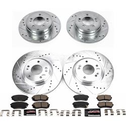 PowerStop Z23 Evolution Sport Brake Upgrade Kits for 2016-2020 OPTIMA, 2016-2019 SONATA - K7522