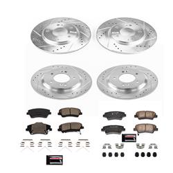PowerStop Z23 Evolution Sport Brake Upgrade Kits for 2017-2022 IONIQ, 2018-2022 NIRO - K7928