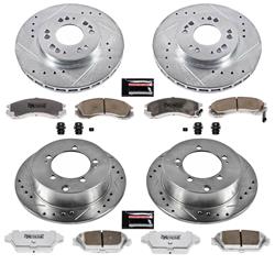 PowerStop Z26 Street Warrior Brake Upgrade Kits for 1992-1994 ECLIPSE, 1993-1994 LASER, 1993 TALON - K799-26
