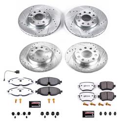 PowerStop Z26 Street Warrior Brake Upgrade Kits for 2015-2021 GOLF, 2015-2019 GOLF SPORTWAGEN - K8363-26
