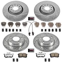 PowerStop Z26 Street Warrior Brake Upgrade Kits for 2000-2001 A6 QUATTRO - K890-26