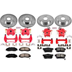 PowerStop Z23 Evolution Sport Brake Upgrade Kits with Calipers for 1993-1996 PRELUDE - KC1038