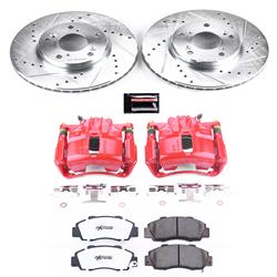 PowerStop Z26 Street Warrior Brake Upgrade Kits with Calipers for 1998-2002 ACCORD - KC1041-26