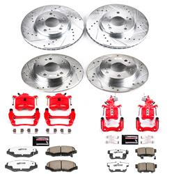 PowerStop Z26 Street Warrior Brake Upgrade Kits with Calipers for 2003-2007 ACCORD - KC1047-26