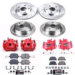 PowerStop Z23 Evolution Sport Brake Upgrade Kits with Calipers for 2000-2001 CAMRY, ES300 - KC1061