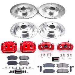 PowerStop Z23 Evolution Sport Brake Upgrade Kits with Calipers for 1998 IMPREZA - KC1121