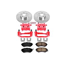 PowerStop Z23 Evolution Sport Brake Upgrade Kits with Calipers for 2005-2006 9-2X, 2002-2010 IMPREZA, 2002-2004 LEGACY - KC1124