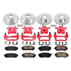 PowerStop Z23 Evolution Sport Brake Upgrade Kits with Calipers for 2005-2006 9-2X, 2003-2007 IMPREZA - KC1127