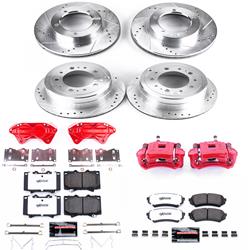 PowerStop Z36 Truck and Tow Brake Upgrade Kits with Calipers for 1998-2002 LAND CRUISER, LX470 - KC1133-36