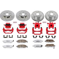 PowerStop Z26 Street Warrior Brake Upgrade Kits with Calipers for 2006-2009 350Z, 2005-2007 G35 - KC114-26