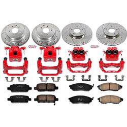 PowerStop Z23 Evolution Sport Brake Upgrade Kits with Calipers for 2006-2009 350Z, 2005-2007 G35 - KC114