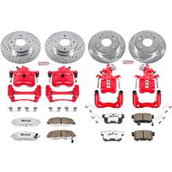 PowerStop Z26 Street Warrior Brake Upgrade Kits with Calipers for 1998-2002 ACCORD - KC1240A-26