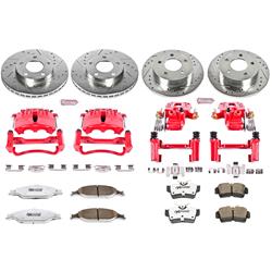 PowerStop Z26 Street Warrior Brake Upgrade Kits with Calipers for 1999-2002 MUSTANG - KC1302-26