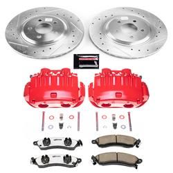PowerStop Z26 Street Warrior Brake Upgrade Kits with Calipers for 1994-1998 MUSTANG - KC1304D-26